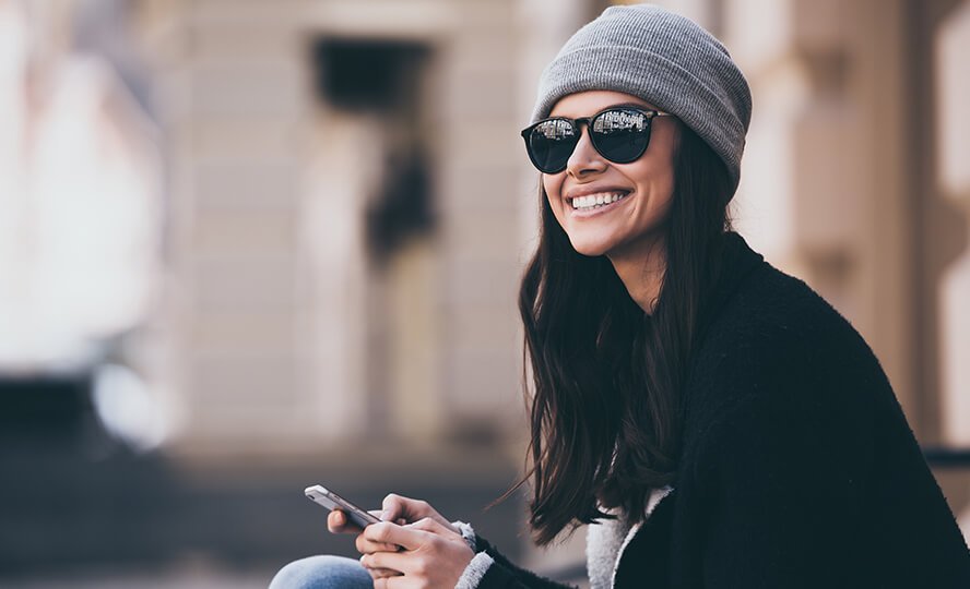 Burning smile in streets