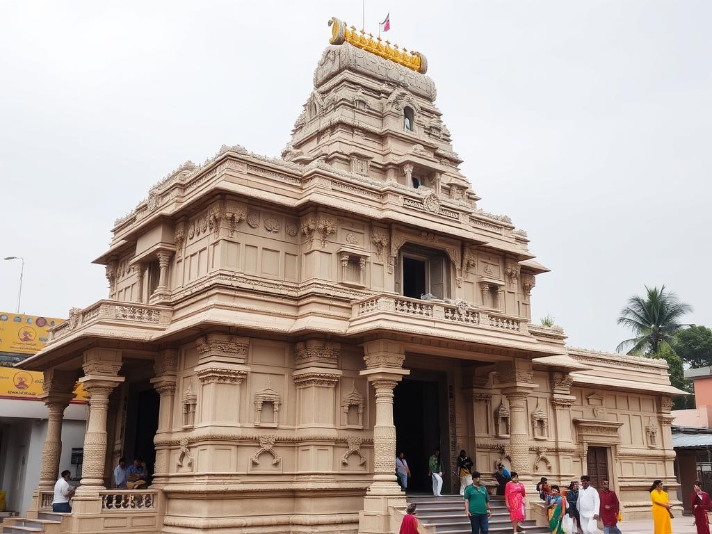 Sri Sangameshwara Temple in Narayankhed showing traditional architecture